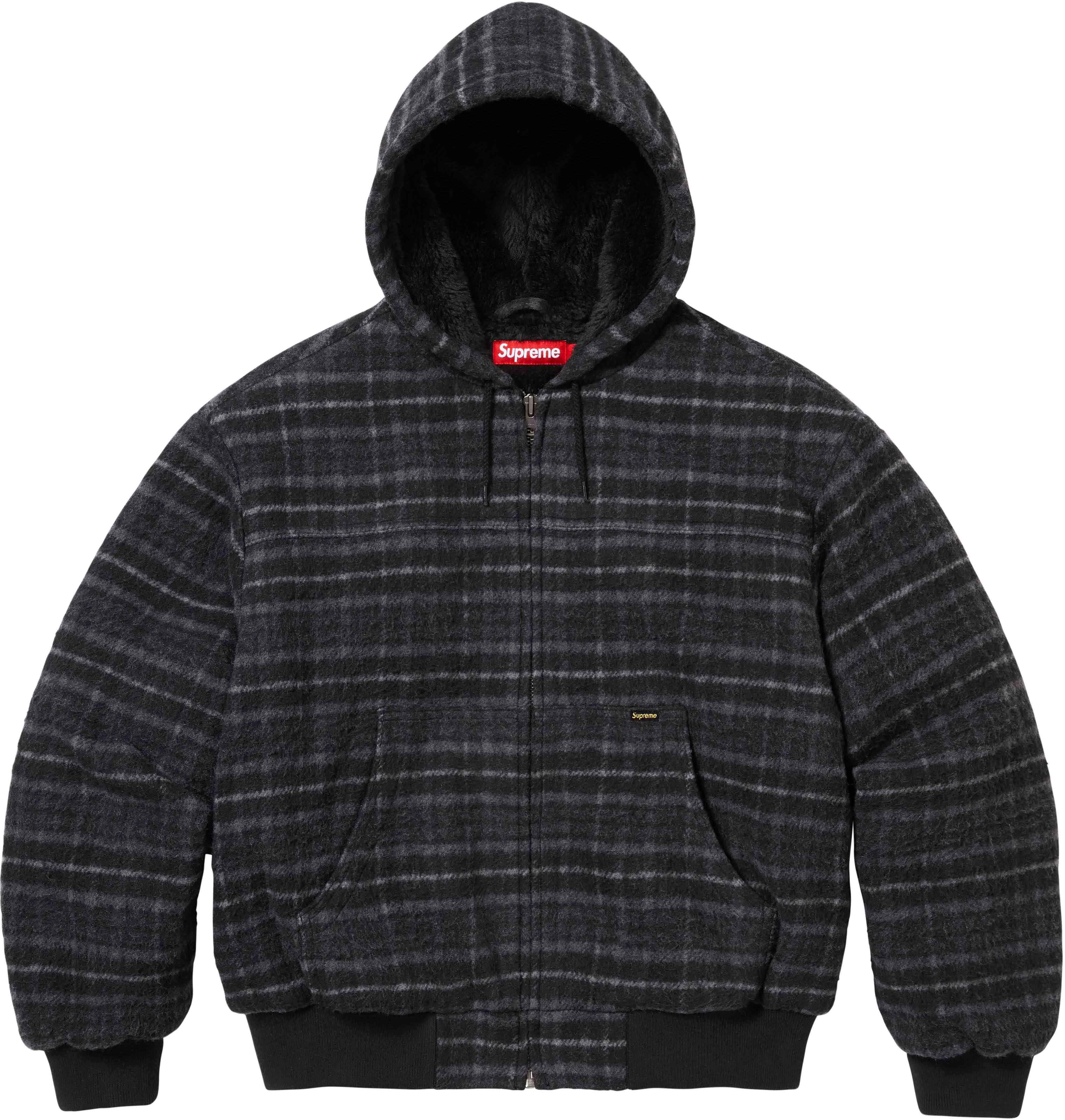Plaid Wool Hooded Work Jacket view 21
